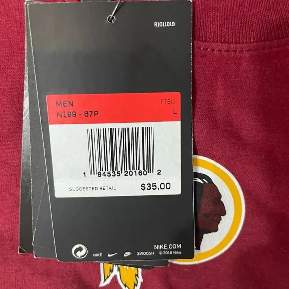 NIKE Washington Redskins Dwayne Haskins #7 T-Shirt NWT - Men's Size L
